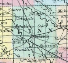 Linn County, Iowa 1857