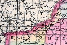 Rock Island County, Illinois 1857