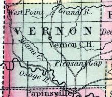Vernon County, Missouri 1857