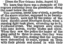 Negro Stampede in New Orleans