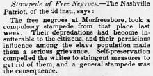 Stampede of Free Negroes