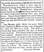newspaper clipping, black and white text