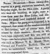 newspaper clipping, black and white text
