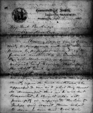 handwritten document, cursive, black and white image