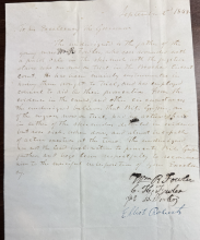 handwritten letter, cursive