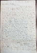 handwritten letter, cursive