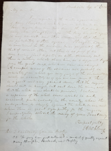 handwritten letter, cursive