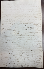 handwritten letter, cursive
